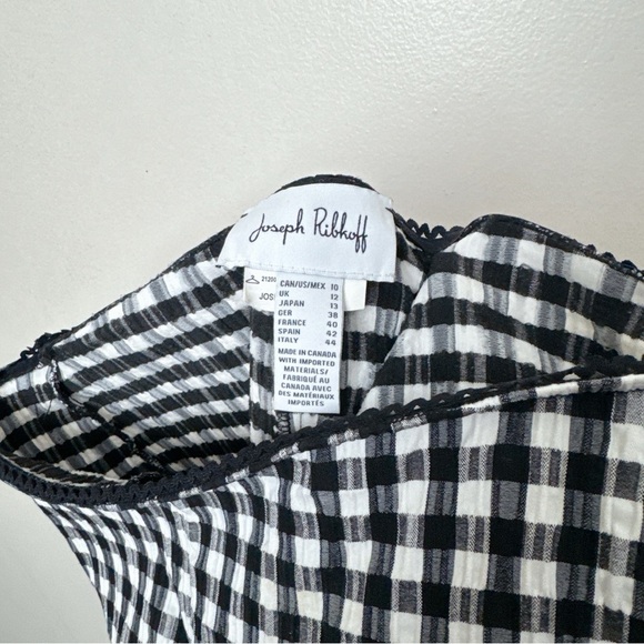 Joseph Ribkoff Womens 10 Pull On Cropped Gingham Pants - Picture 9 of 12